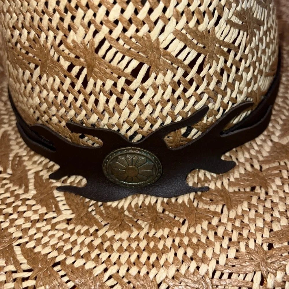 Bull Hide Run A Muck Desert Gold Straw Hat YOUTH Small